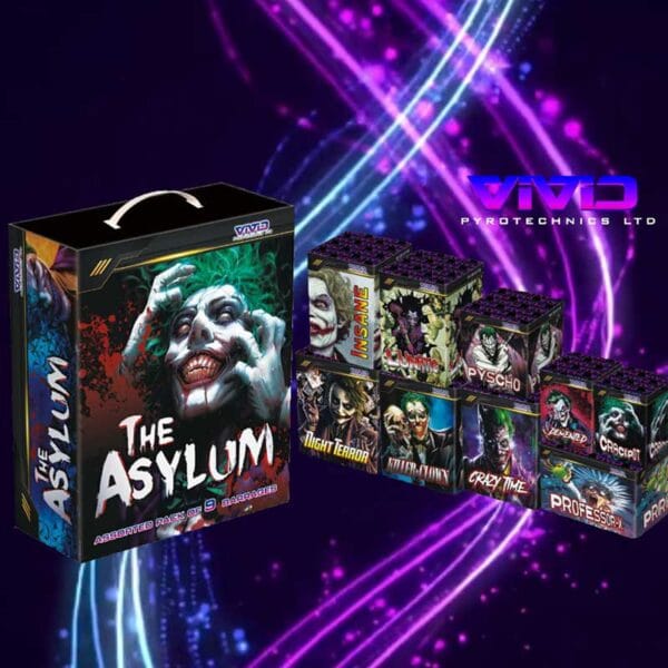 Vivid The Asylum available at Sky Candy Fireworks